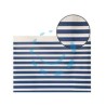 TENDA DOCCIA PEVA BIANCA/BLU "STRISCIA" - cm 120x200