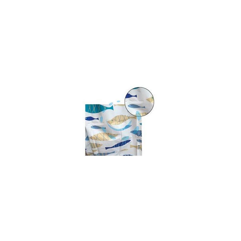 TENDA DOCCIA PEVA "PESCI" - cm 120x200