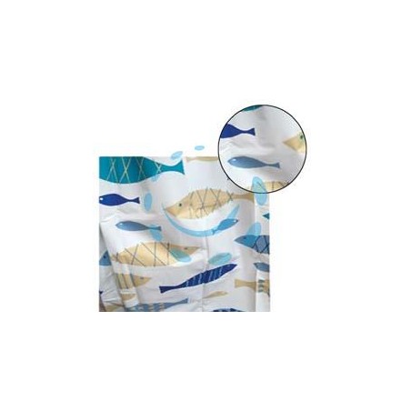 TENDA DOCCIA PEVA "PESCI" - cm 120x200