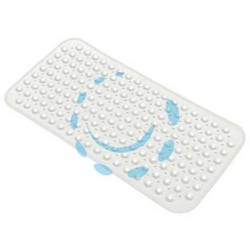 TAPPETO VASCA RETTANGOLARE IN PVC BIANCO - cm.70x38