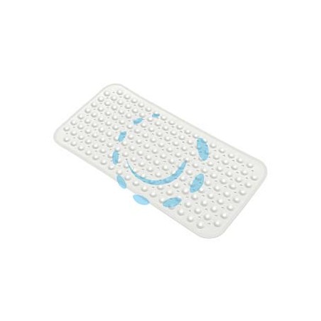TAPPETO VASCA RETTANGOLARE IN PVC BIANCO - cm.70x38