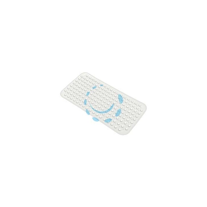 TAPPETO VASCA RETTANGOLARE IN PVC BIANCO - cm.70x38