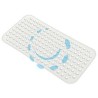 TAPPETO VASCA RETTANGOLARE IN PVC BIANCO - cm.70x38
