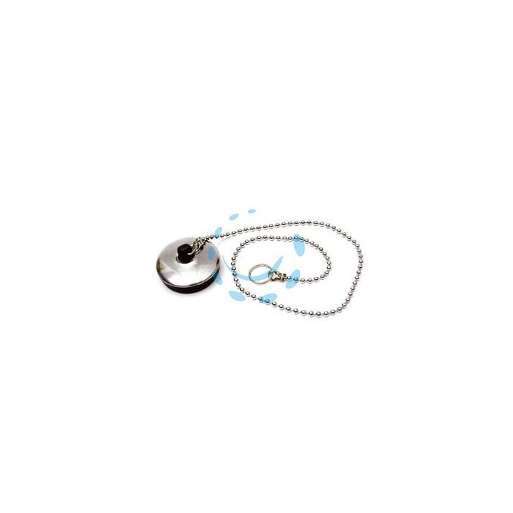 TAPPO CON CATENA A PERLINE E ANELLO - ø mm.31 