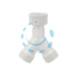 RACCORDO A Y PER TUBI CARICO LAVATRICE - F 3/4" x M 3/4" x M 3/4"