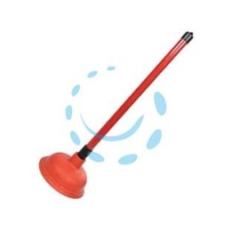 STURALAVANDINO IN PVC CON MANICO IN PLASTICA - ø mm.145
