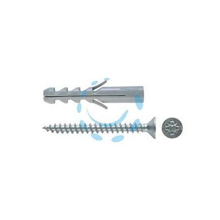 TASSELLO IN NYLON CON VITE "S-V" - ø mm.6x30 vite mm.4,5x40