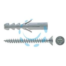 TASSELLO IN NYLON CON VITE "S-V" - ø mm.10x50 vite mm.6x60