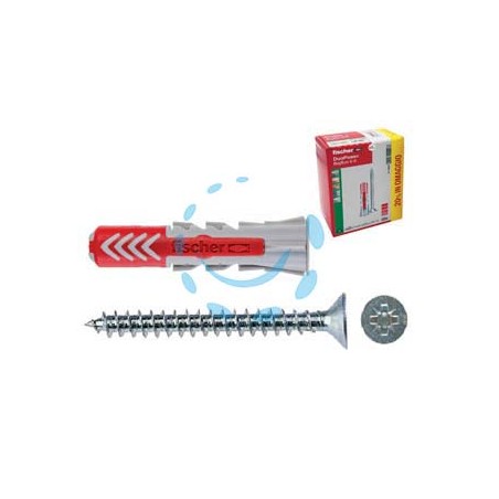 TASSELLO IN NYLON BI MATERIAL CON VITE "DUOPOWER" PZ.100+PZ.20 OMAGGIO - ø mm.6x30 