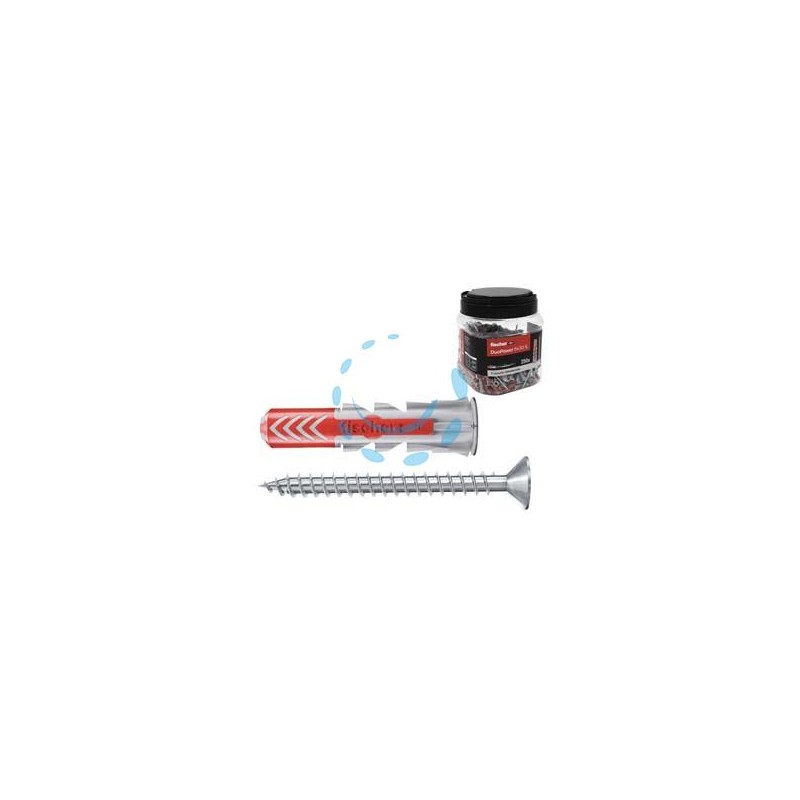 TASSELLO IN NYLON CON VITE PROMOPACK "DUOPOWER" - ø mm.6x30 conf.pz.250