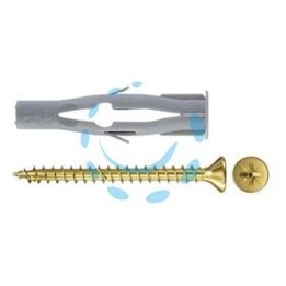 TASSELLO IN NYLON CON VITE "FU-V" - ø mm.6x45 vite mm.3,5x55