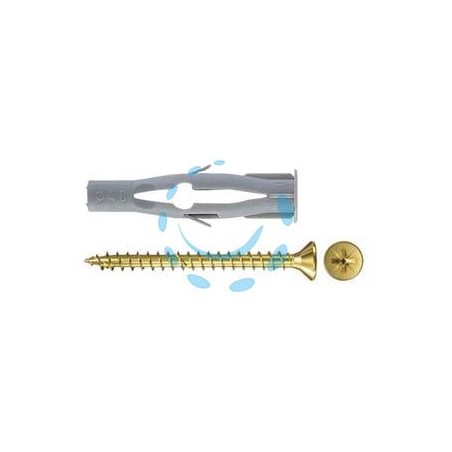 TASSELLO IN NYLON CON VITE "FU-V" - ø mm.6x45 vite mm.3,5x55