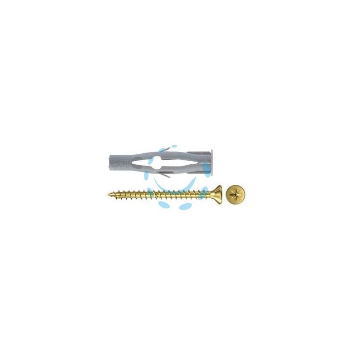 TASSELLO IN NYLON CON VITE "FU-V" - ø mm.6x45 vite mm.3,5x55