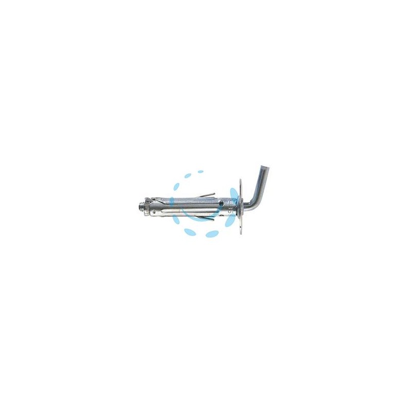TASSELLO IN ACCIAIO CON GANCIO CORTO "SBS" - SBS 9/8 ø mm.9x45 gancio mm.10