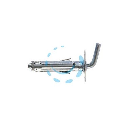 TASSELLO IN ACCIAIO CON GANCIO CORTO "SBS" - SBS 9/8 ø mm.9x45 gancio mm.10