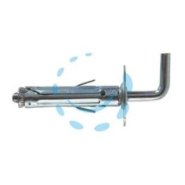 TASSELLO IN ACCIAIO CON GANCIO MEDIO "SBS" - SBS 8/2 ø mm.8x40 gancio mm.12