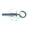 TASSELLO IN ACCIAIO CON OCCHIOLO APERTO "SBS" - SBS 9/1 ø mm.9x45 asola occhio mm.8,5