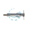TASSELLO IN ACCIAIO CON VITE "SBS" - SBS 9/4 ø mm.9x45 vite t.s.c.taglio combinato