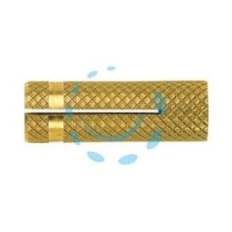 TASSELLO IN OTTONE "PO-M" - ø mm.12 MA tassello ø mm.15x40