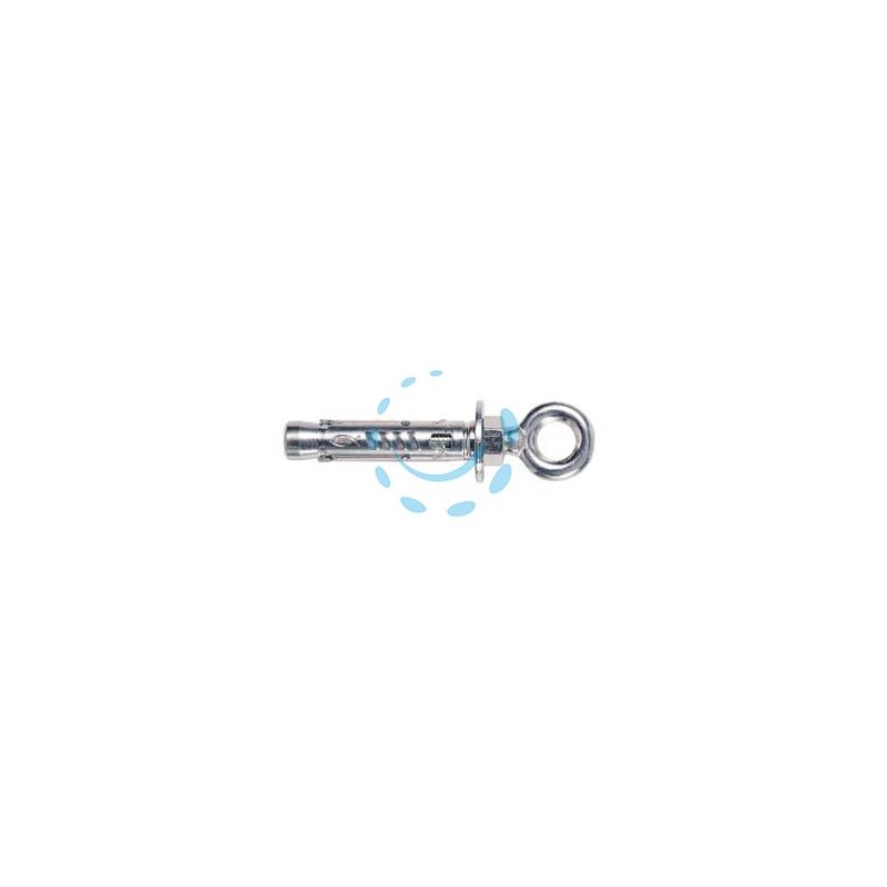 TASSELLO IN ACCIAIO CON OCCHIOLO CHIUSO "TAM" - ø mm.6 MA x mm.56 foro occhio mm.11