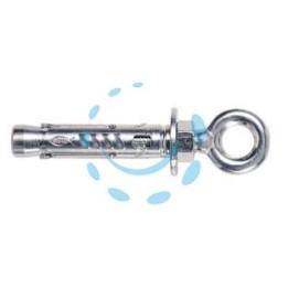 TASSELLO IN ACCIAIO CON OCCHIOLO CHIUSO "TAM" - ø mm.8 MA x mm.56 foro occhio mm.12