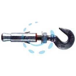 TASSELLO IN ACCIAIO CON GANCIO "SLM" - SLM 8 MA gancio asola occhio mm.10,5