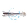 ELEMENTI DI FISSAGGIO WATER E BIDET" WB 2" INOX - ø mm.8 con vite 7/32"x80 inox