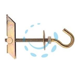 ANCORA A SOFFITTO IN ACCIAIO "KDH" - KDH8 vite ø 8x100 (A) mm.16 portata Kg.150