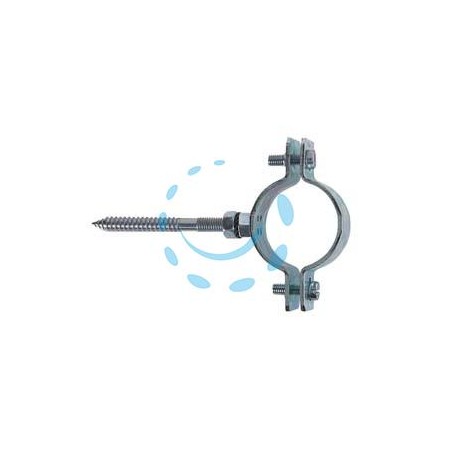 COLLARE PER TUBO IN ACCIAIO ZINCATO PER TUBI "CPT" - 3/8" p/tubi ø mm.15/18 tassello ø mm.10