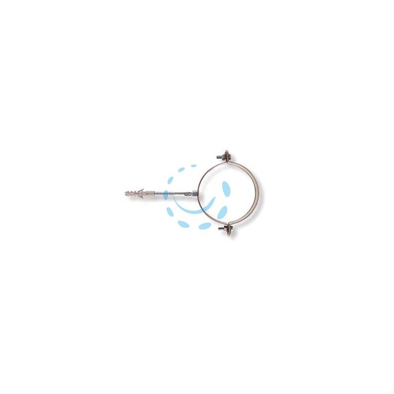 COLLARE PER TUBO PLUVIALI TONDI "SCP-V" - SCP-100V ø mm.100 tassello ø mm.10