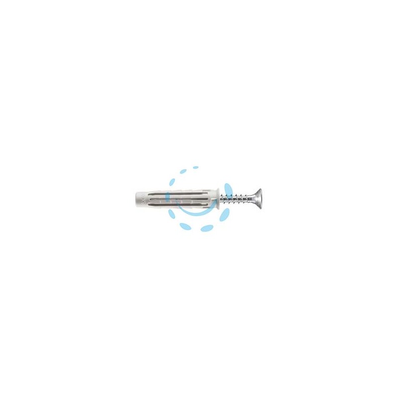 TASSELLO IN NYLON CON VITE TSP PZ PA 6 T6/VA - ø mm.6x30 vite ø mm.4,5x40