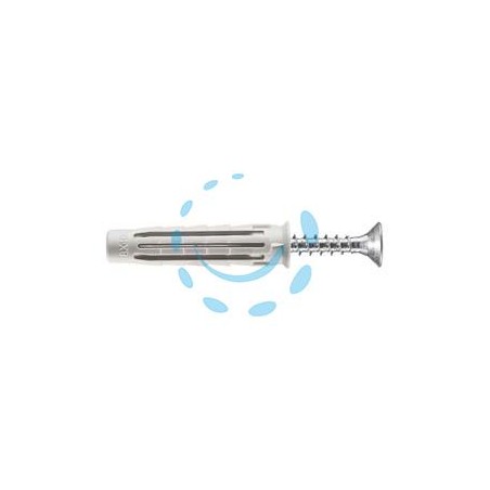 TASSELLO IN NYLON CON VITE TSP PZ PA 6 T6/VA - ø mm.8x40, in conf. self service pz.10