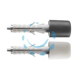 TASSELLO IN NYLON PARACOLPI PA 6 ENP/FP - ø mm.9x40 bianco
