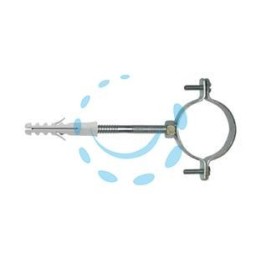 COLLARE PER TUBO CON VITE E TASSELLO E/CL - 3/8" 