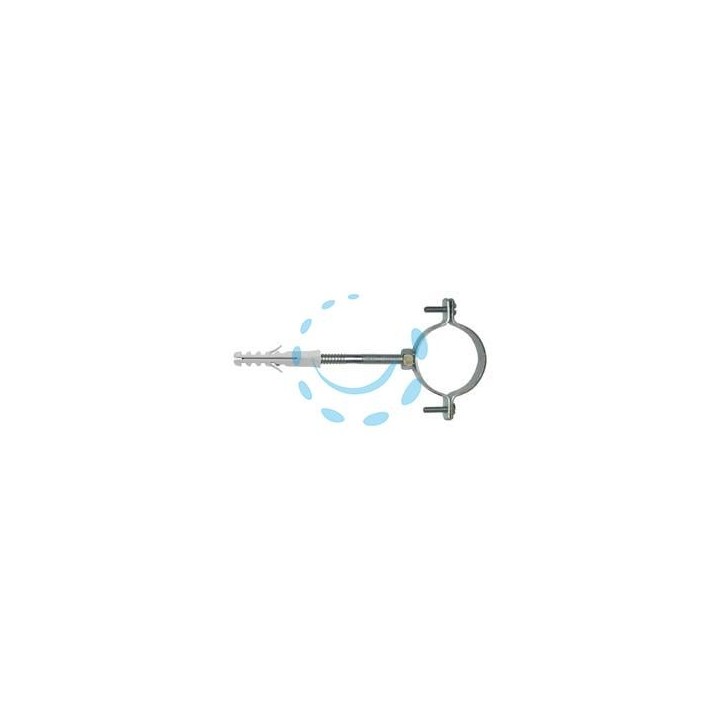 COLLARE PER TUBO CON VITE E TASSELLO E/CL - 1/2"