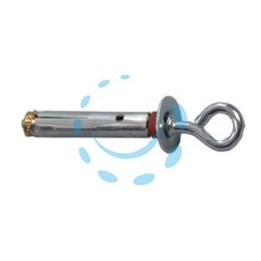 MINITASSELLO CON OCCHIOLO CHIUSO IN ACCIAIO ZINCATO - ø mm.6, filetto ø mm.3