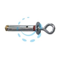 MINITASSELLO CON OCCHIOLO CHIUSO IN ACCIAIO ZINCATO - ø mm.6, filetto ø mm.3