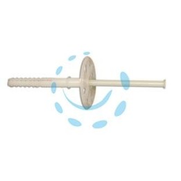TASSELLO ESPANSIONE IN PE HD CON CHIODO BIANCO PER CAPPOTTO TERMICO - ø mm.58x220h. - chiodo in nylon mm.220h.