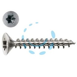 VITI PANEL-VIT TESTA SVASATA PIANA TORX ACCIAIO CHROMITING - ø mm.4x20 