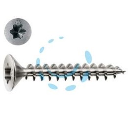 VITI PANEL-VIT TESTA SVASATA PIANA TORX ACCIAIO CHROMITING - ø mm.4x40