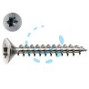 VITI PANEL-VIT TESTA SVASATA PIANA TORX ACCIAIO CHROMITING - ø mm.4x40