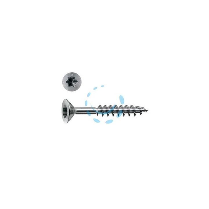 VITI PANEL-VIT PV TESTA SVASATA PIANA TORX ACCIAIO CHROMITING - ø mm.4.5x40 