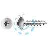VITI PANEL-VIT TC TESTA FUNGO TORX CON COLLARE SOTTOTESTA CHROMITING - ø mm.6x35
