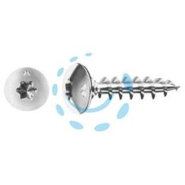 VITI PANEL-VIT TC TESTA FUNGO TORX CON COLLARE SOTTOTESTA CHROMITING - ø mm.6x80 