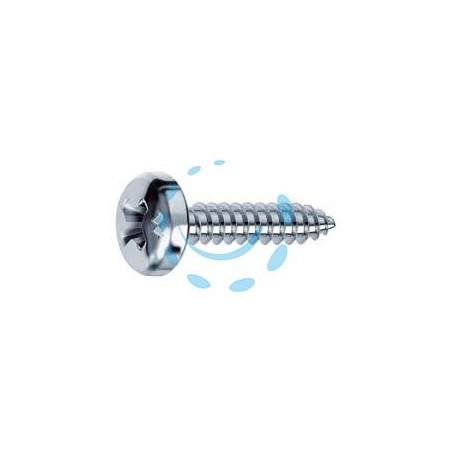 VITI AUTOFILETTANTI TESTA CILINDRICA ACCIAIO ZINCATO BIANCO - ø mm.5,5x32