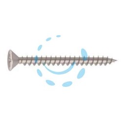 VITE TRUCIOLARE TSP CAVA PZ INTERAMENTE FILETTATA INOX A2 IN BLISTER - ø mm.4,5x40 in blister pz.25 (A)