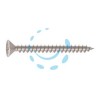 VITE TRUCIOLARE TSP CAVA PZ INTERAMENTE FILETTATA INOX A2 IN BLISTER - ø mm.5x50 in blister pz.25 (B)