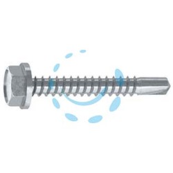 VITE TIRAFONDI PER METALLO TE AUTOPERF. ACCIAIO ZINCATO BLISTER - ø mm.6,3x50 in blister pz.20 (B)