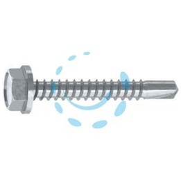VITE TIRAFONDI PER METALLO TE AUTOPERF. ACCIAIO ZINCATO BLISTER - ø mm.6,3x120 in blister pz.5 (C)