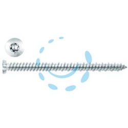 VITE PER CALCESTRUZZO TESTA SVASATA PIANA TORX ZINCATA BIANCA - ø mm.7,5x 90